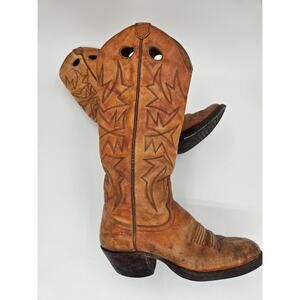 Womens Brown Leather Cowgirl Boots | Western Boots SZ 6